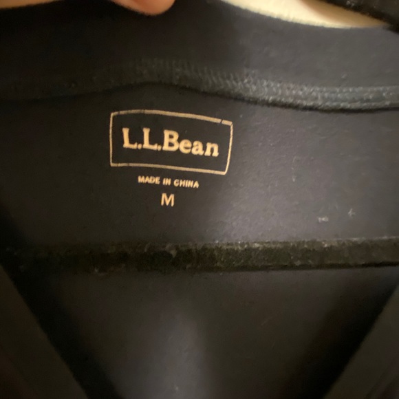 LL Bean black midi dress. Cotton! - Picture 3 of 3